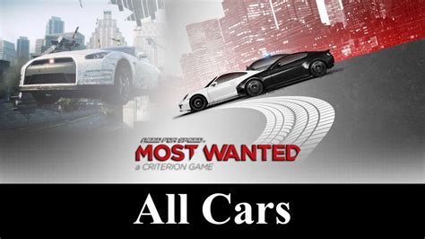 most wanted 2012 car list